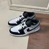 Zapatos Aj1 Obsidian Negro y Blanco Panda para Hombre y Mujer Negro Rojo Gris Blanco Negro Bajos Otoño e Invierno de Caña Baja Casual Pareja Zapatos Deportivos