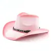 Sombrero de vaquero de tapa dura con protección solar, nuevo sombrero de verano, sombrero de paja panamá para hombres y mujeres, sombrero de copa, sombrero de vaquero occidental americano, nuevo