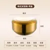 Tazón de Arroz de Acero Inoxidable 304, Tazón Pequeño Dorado con Tapa, Tazón Doble Capa Anti-quemaduras para Uso Doméstico para Niños, Vajilla de Cocina Estilo Coreano