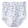 Ropa interior de anciana bragas para mujer mediana edad y ancianos transpirables holgadas talla grande de cintura alta algodón puro todo algodón triángulo bragas para personas mayores