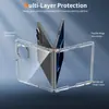 Nuevo producto adecuado para funda protectora anticaídas transparente de TPU+PC para teléfono plegable Samsung Z Fold8ultra (plegado izquierdo y derecho)