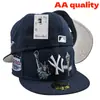 Novo Boné da Liga de Baseball Aa Yankees Dodgers Casual Não Ajustável Boné de Sol com Aba Reta Boné Bordado Tamanho
