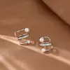 Argolas de Orelha da Moda Sem Furo para Mulheres 2025 Novos Clipe de Osso de Orelha Populares Brincos de Verão de Nicho de Luxo Leve