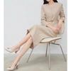 Stock Listo Fabricante Mayorista Elegante Industria Zhi Traje Falda Nuevo Cintura Traje Chaqueta Falda de Cintura Alta para Mujeres