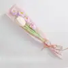 Tulipán Lirio del Valle Tejido a Mano Ramo Individual Exquisito Regalo Festividad Día de San Valentín Día de la Madre Día del Maestro