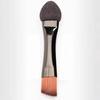 Tubo de aluminio doble cabeza biselada pincel para cejas esponja pincel para sombras de ojos doble propósito pequeño pincel de maquillaje punto
