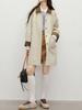 Trench Coat Feminino de Comprimento Médio para Tamanhos Petite, Adequado para o Trabalho, para Alturas de 155cm a 165cm