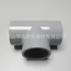 Tê de CPVC Padrão Americano 3/4 polegada, Diâmetro Interno 26,7 mm, Cinza Claro Padrão Americano Dn20 Pvc-C Tê Industrial