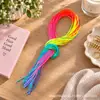 Cuerda de Color para Trenzar el Cabello Cuerda para la Cabeza de Trenza Sucia de Siete Colores Cuerda para el Cabello de Trenza Sucia para Niños Mujeres Cinturón de Trenza para el Cabello Cuerda de Color para Trenzar el Cabello