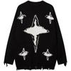 National Tide Dark Style Design Sense Sweater Masculino e Feminino Ins Tide Brand Loose Lazy Style Casal's Round Neck Sweater