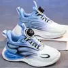 Zapatos para Niños 2026 Primavera/Verano Nuevos Zapatos Deportivos Transpirables de Malla para Niños Zapatos para Niños Grandes y Medianos Zapatos para Correr con Hebilla Giratoria