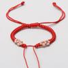 Cuerdas de Mano Trenzadas Productos Semi-Terminados, Cuerda Trenzada Hecha a Mano Accesorios para Joyería DIY, Cuentas, Cinabrio, Oro, Pulsera de Cuerda Roja Al Por Mayor