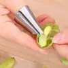 Protetor de Dedo para Colheita de Vegetais em Aço Inoxidável, Protetor de Dedo, Manga de Dedo, Descascador de Alho, Cortador de Edamame, Faca para Polegar