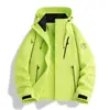 2026 Chaqueta Cortavientos de una Sola Capa para Exteriores de Nueva Pareja para Hombre, Delgada, Bloques de Color, Transpirable, Cortavientos, Impermeable