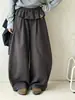 Pantalones para Niñas 2026 Primavera/Otoño Nuevos Pantalones Cubre Pañal de Algodón Puro Pantalones Scimitar Estilo Coreano Casual Elegante Niños Medianos y Grandes Pantalones de Pierna Ancha