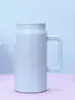Vaso Aislado de Acero Inoxidable de 1500 ml con Asa y Popote, Taza Térmica al Vacío para Playa, Viaje Diario, Fútbol al Aire Libre
