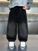 2168 Pantalones de Otoño para Niños 2026 Nuevo Estilo Coreano Pantalones Largos de Pierna Recta para Niños, Vaqueros Versátiles Casuales de Primavera y Otoño
