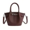 Bolso de Mano Informal de Nicho Estilo Coreano Bolso Cubo para Mujer 2025 Invierno Nueva Moda Versátil Bolso de Hombro Cruzado Simple