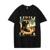 Camiseta Divertida de Meme Lirili Larila Elefante con Sandalias para Hombre de Algodón