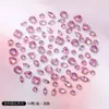 Manicure Rosa Zircônia Pequena Rasteirinha Fundo Mini Zircônia Diamante Joias de Manicure Joias de Diamante para Manicure Diamante Decorativo Brilhante