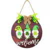 Colgantes Populares Navideños de Estilo Nórdico para Puerta Decoraciones de Pared Feliz Navidad Accesorios Festivos
