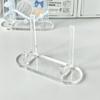[Bomba de Ondas de Agua Toto] Gumei Acrílico Transparente Soporte de Exhibición de Almacenamiento Cuadrado Soporte Individual para Mijo Toto