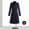 Casaco de Lã Acolchoado Espesso de Inverno Roupa Externa Profissional Roupa Externa de Lã Roupa Externa Feminina de Comprimento Médio Departamento de Vendas de Joalheria Roupas de Trabalho