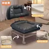 Silla Perezosa Moderna con Respaldo para Uso en Casa, Taburete Redondo Giratorio con Ruedas, Taburete Pequeño para Niños, Taburete Bajo de Plástico con Ruedas