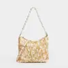Bolso Nuevo de Moda con Lentejuelas para Mujer Diseño Pequeño de Nicho Bolso de Hombro Único para Debajo del Brazo Sensación de Alta Gama Cadena para Fiesta Nocturna Bolso Cuadrado Pequeño