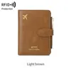 Bolsa de Pasaporte RFID Nueva Transfronteriza Creativa para Avión Bolsa de Almacenamiento de Documentos Simple Portátil Multifuncional Portapasaporte de Viaje