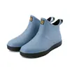 Botas de Lluvia para hombre, cortas, impermeables, antideslizantes, de goma para cocina, botas de lluvia de caña baja para hombre, impermeables para exteriores, zapatos para lavado de autos para hombre