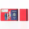 Porta libreta de ahorros Cubierta protectora Porta tarjeta de embarque de boleto de avión Todo en uno Portátil para hombres y mujeres Bolso para certificado de viaje al extranjero de mano Cepillo antirrobo