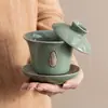 Tetera de dragón de 11 cabezas Juego de té de horno Ru Caja de regalo completa Tetera de kung fu de cerámica Regalo corporativo Souvenir