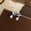 Pendientes de Mariposa de Zircón Super Hada para Mujer Lujo Ligero Elegante Diseño Nicho Alta Gama Dulce Estilo Mori Nuevo Llegada Pendientes y Pendientes
