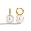 E0227 Pendientes de perlas grandes europeos y americanos, anillo de mujer, pendientes de perlas francesas, pendientes chapados en oro, pendientes, joyería transfronteriza