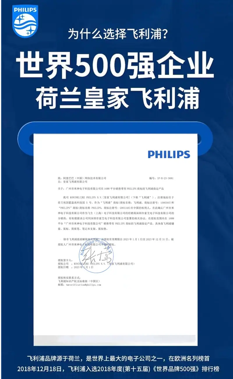 米神2023年飞利浦授权