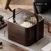 Silaiman 2024 Plástico Nueva Caja de Dulces China Sala de Estar del Hogar Mesa de Centro de Alto Valor Imitación Grano de Madera Plato para Frutos Secos