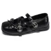 Zapatos planos retro estilo francés con diseño que aumenta la altura, nueva colección primavera/otoño 2026, con un lazo y adecuados para combinar con vestidos, bailarinas y zapatos de cuero antideslizantes