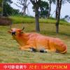 Escultura de Toro de Fibra de Vidrio para Exteriores para Jardines, Céspedes, Entradas de Restaurantes de Hot Pot de Res, Centros Comerciales, Adornos de Pastor Montando una Vaca, Estilo Rural