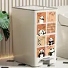 Cubo de Basura para Inodoro, Baño, Hogar, Cocina, Sala de Estar, Dormitorio, con Pedal, Tapa, Anti-Olores, Papelera Estrecha para Papel Higiénico