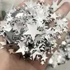 Frete Grátis 3-85mm Mistura de Ouro e Prata Lantejoulas Estrela de Pentagrama Sem Furo Casamento Estrela Peças Soltas Contas Soltas Acessórios
