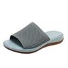 2022 nuevo comercio exterior talla grande primavera y verano tejido volador suela de poliuretano transpirable casual zapatos de playa zapatillas de suela plana para mujer