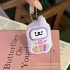 Chaveiro Fofo de Pelúcia Celular Antigo Cachorro de Linha Pingente Charme para Bolsa de Estudante Acessório de Presente Chaveiro