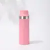 Taza de rebote de acero inoxidable 304 transfronteriza, taza de bambú con interruptor portátil, taza de coche de gran capacidad fácil de transportar