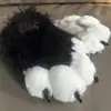 Garras de Animal Coloridas Peludas Luvas Fursuit Garra de Gato Luvas de Menina Gato Impulso de Abertura de Loja Nova Pelo
