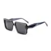 Nuevas Gafas de Sol Polarizadas Cuadradas Europeas y Americanas, Modernas Gafas de Acetato de Montura Grande para Mujer, Gafas de Sol de Montura Grande para Celebridades de Comercio Exterior