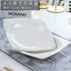 Conjunto de Louças e Pratos de Porcelana Óssea, Tigelas e Pratos Estilo Europeu Doméstico de Jingdezhen, Conjunto de Tigelas Individuais Livremente Combinável