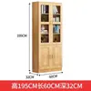 Combinação de Estante de Madeira Maciça, à Prova de Poeira, Simples e Moderna, com Portas de Vidro, de Chão, de Parede, Armário de Armazenamento para Quarto e Estudo