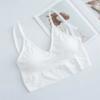 Colete camisola grande com costas em U transfronteiriças, roupa íntima sem alças, envoltório no peito, base, sutiã sem aro, mulheres esportivas