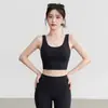Sutiã Esportivo Feminino Alta Intensidade À Prova de Choque Costas Bonitas Colete de Yoga Push-Up Roupa Externa Sutiã de Treino para Corrida Conjunto Fitness